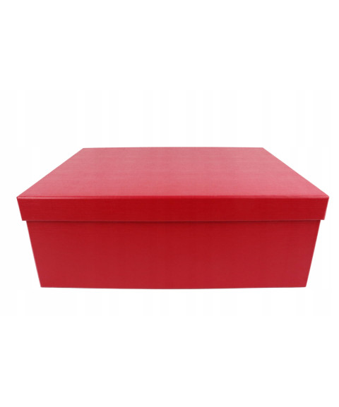 Pudełko na prezent czerwone - 33x25x12cm