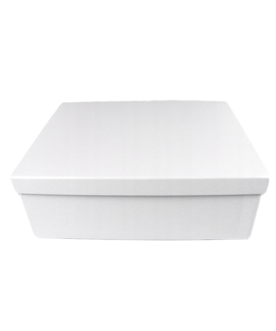 Pudełko ozdobne na prezent - 29x21x10cm - białe