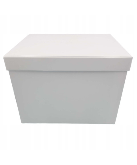 Białe pudełko na prezent - 33x25x25 cm
